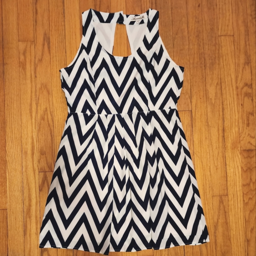 Navy/white dress